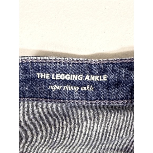 Adriano Goldschmied Legging Ankle‎ Jeans Womens 27R Distressed Skater Stretch - Picture 10 of 16